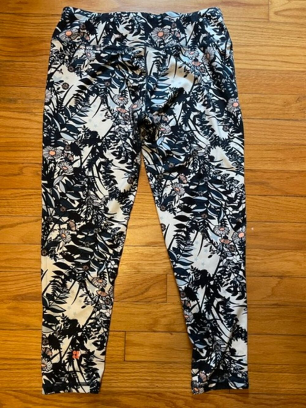 SWEATY BETTY 7/8 Workout Leggings Mystical Garden Print L Large